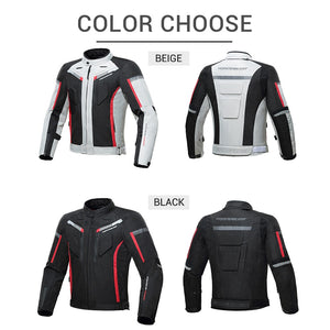 Men Motorcycle Jacket +Pants Waterproof Moto Jacket Motocrosse Suit Windproof Motorbike Riding Moto Jacket Protection