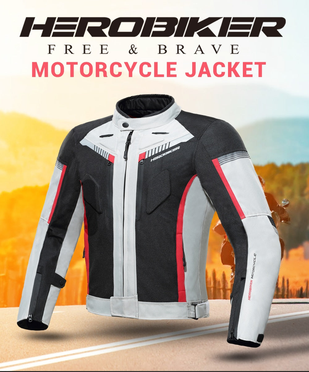 Men Motorcycle Jacket +Pants Waterproof Moto Jacket Motocrosse Suit Windproof Motorbike Riding Moto Jacket Protection