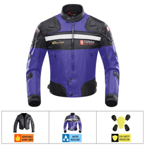 DAMOTO  Motorcycle Jacket Windproof Chaqueta Moto Men Motocross Jacket Moto Motorbike Protector With Remove Linner