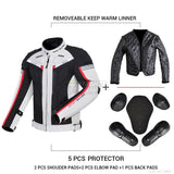 Winter Motorcycle Jacket Cold-proof Waterproof Moto Motocross Jacket Motorbike Riding Clothing Men Chaqueta Moto Protective Gear