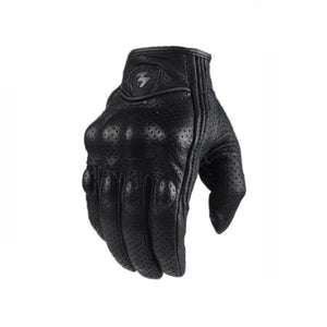 Motorcycle Gloves black Racing Genuine Leather Motorbike white Road Racing Team Glove men summer winter